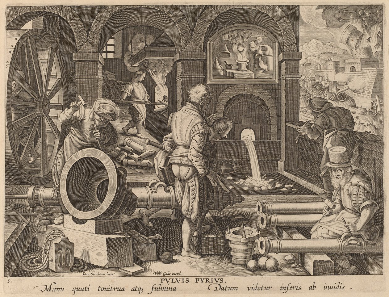 Puskapor alkotó: Workshop of Philip Galle after Jan van der Straet