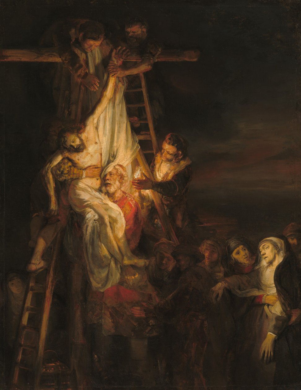 A keresztről való leszállás, 16501652 alkotó: Workshop of Rembrandt
