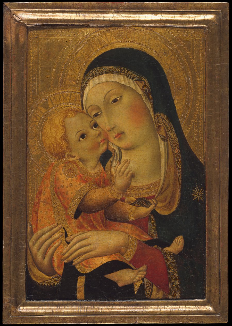 Madonna és gyermeke, kb. 1448-60. alkotó: Workshop of Sano di Pietro