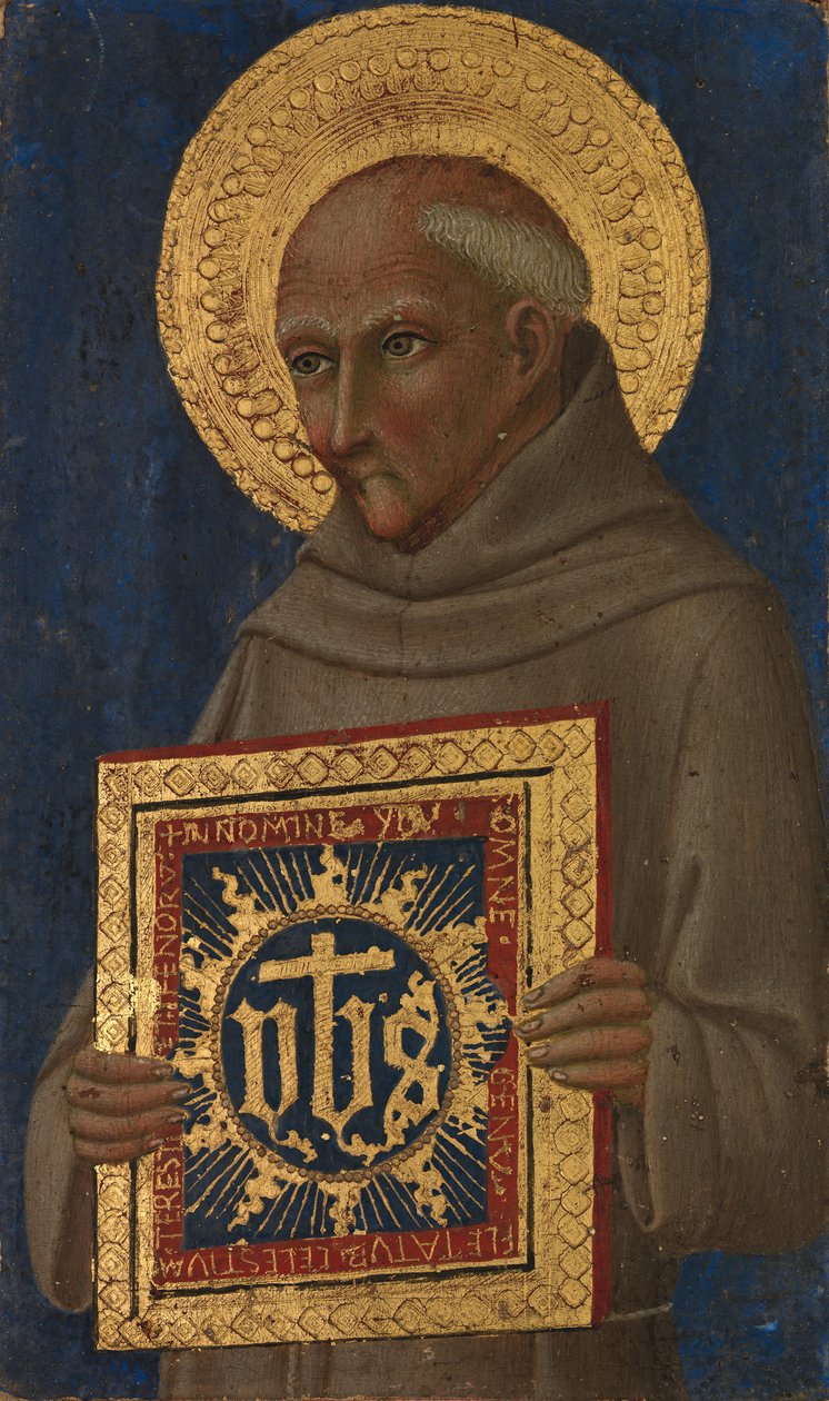 Saint Bernardino, kb. 1460-70. alkotó: Workshop of Sano di Pietro