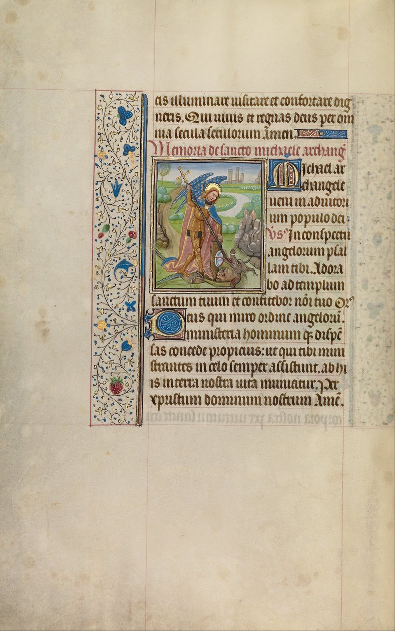 Szent Mihály és a sárkány alkotó: Workshop of Willem Vrelant