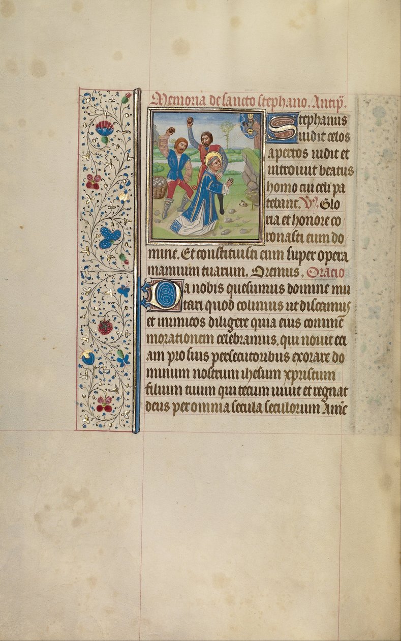 Szent István megkövezése alkotó: Workshop of Willem Vrelant