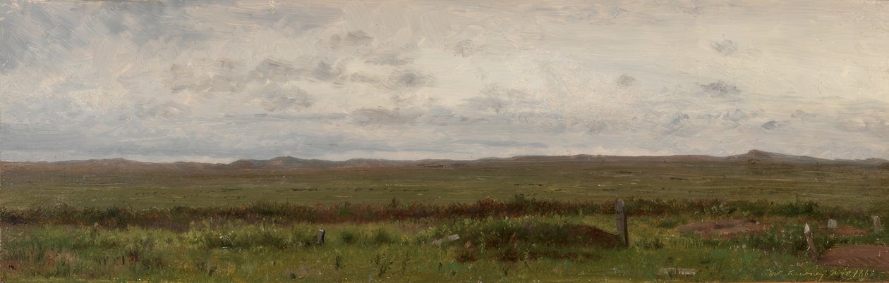 Utazók sírjai, Fort Kearny, Nebraska alkotó: Worthington Whittredge