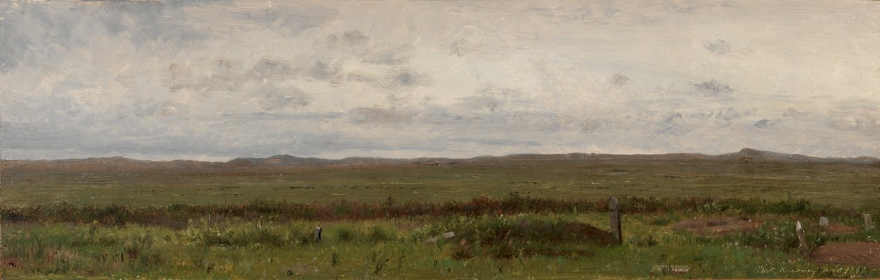 Utazók sírjai, Fort Kearny, Nebraska, 1866. alkotó: Worthington Whittredge