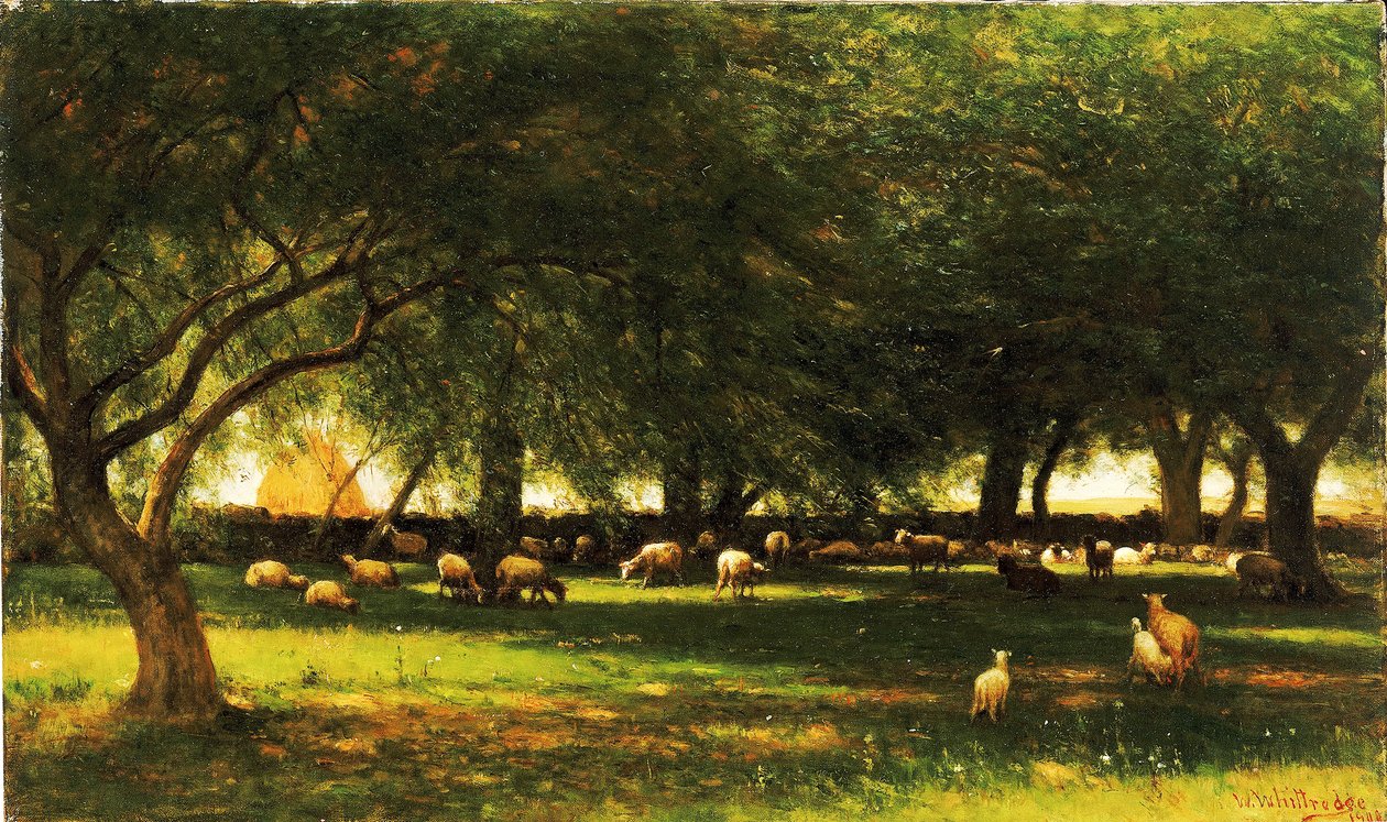 Dél a gyümölcsösben, 1900. alkotó: Worthington Whittredge