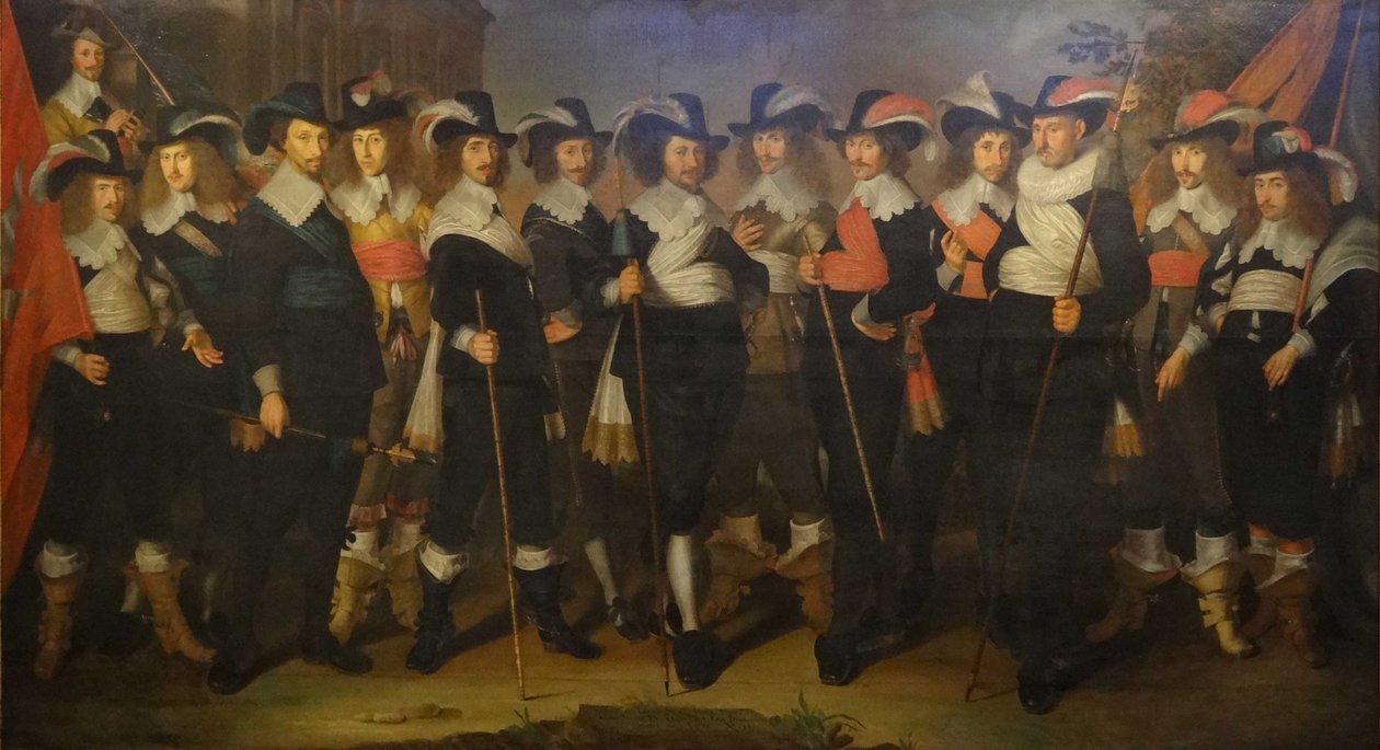 Herbertsz Herman ezredes századának tisztjei és gárdistái. alkotó: Wouter Crabeth II