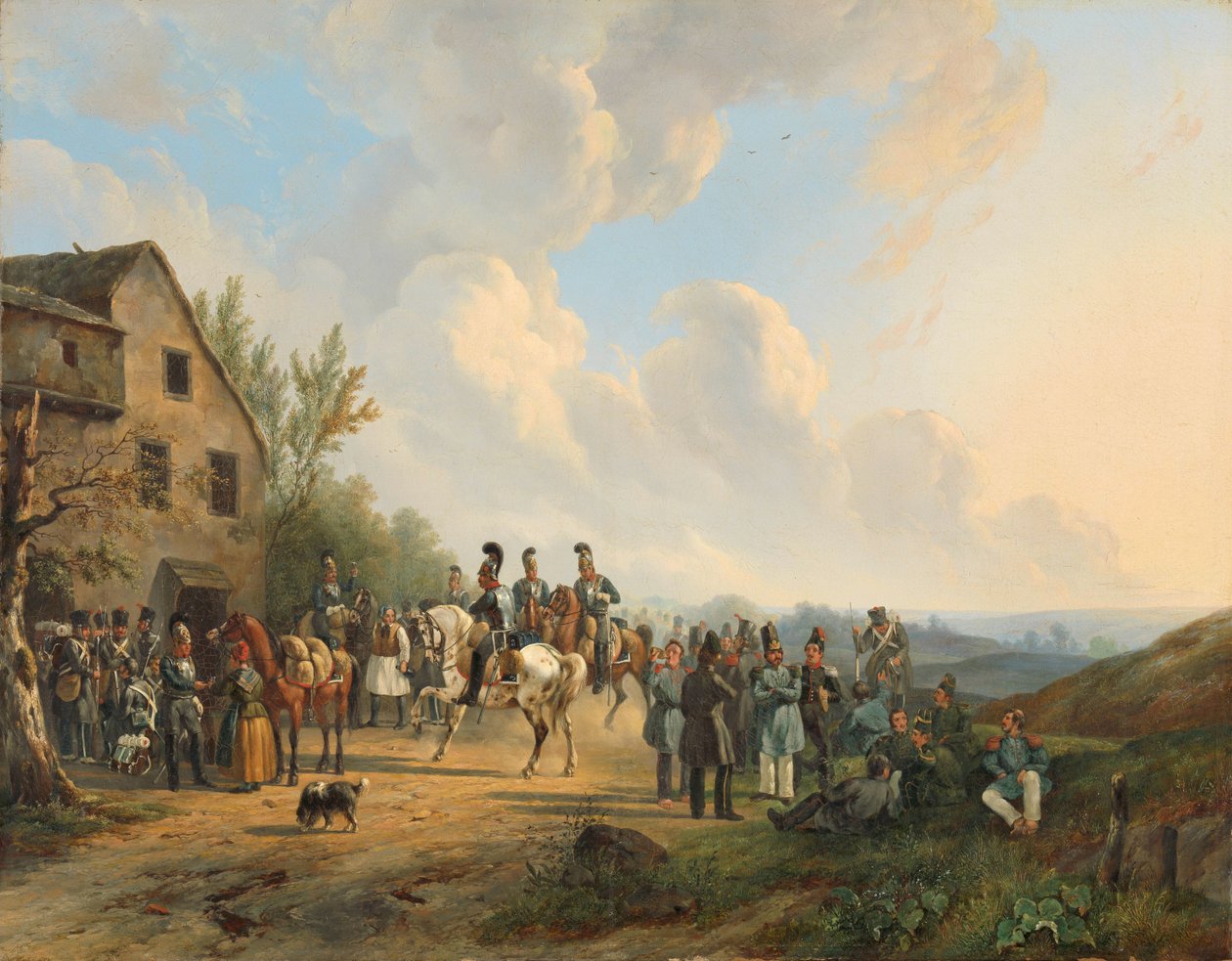 Jelenet a belga lázadás elleni tíznapos hadjáratból, 1831. augusztus alkotó: Wouter  Verschuur