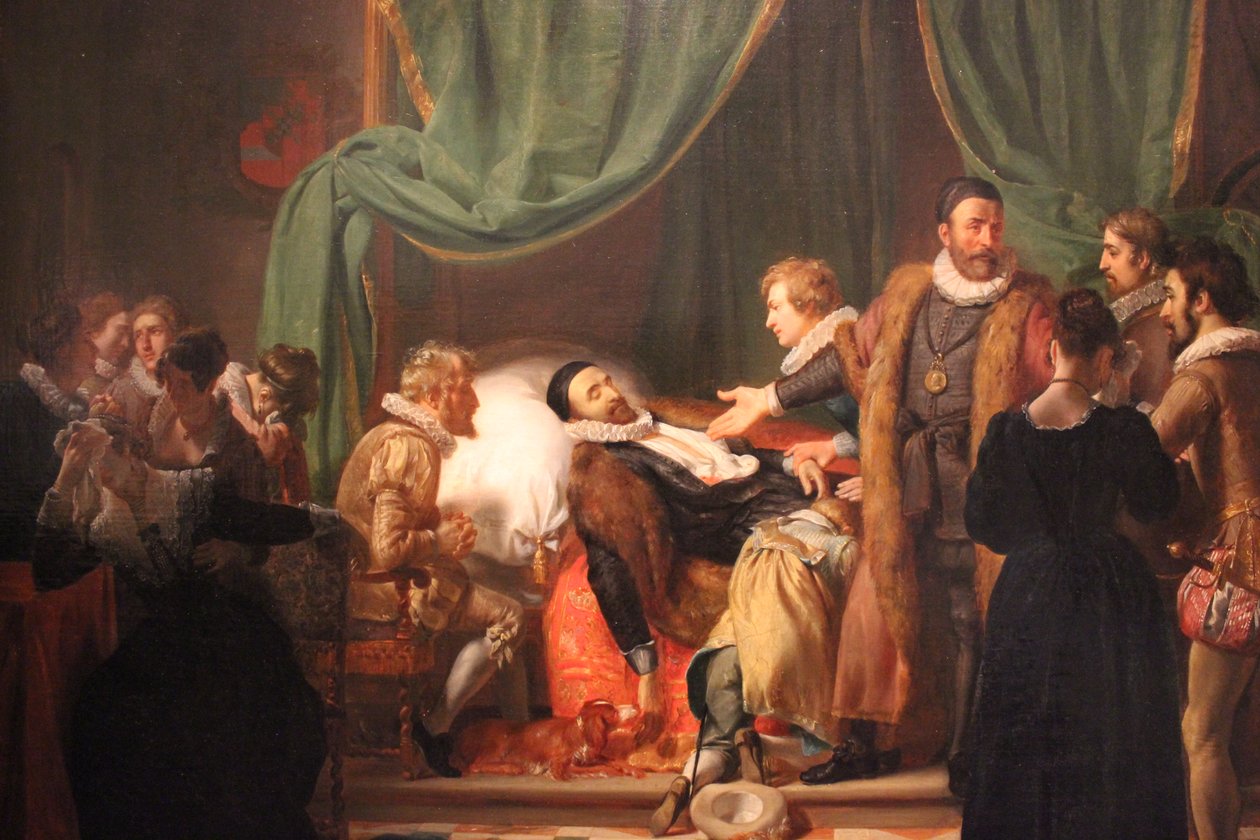 Orániai Vilmos halálos ágya alkotó: Woutherus Mol