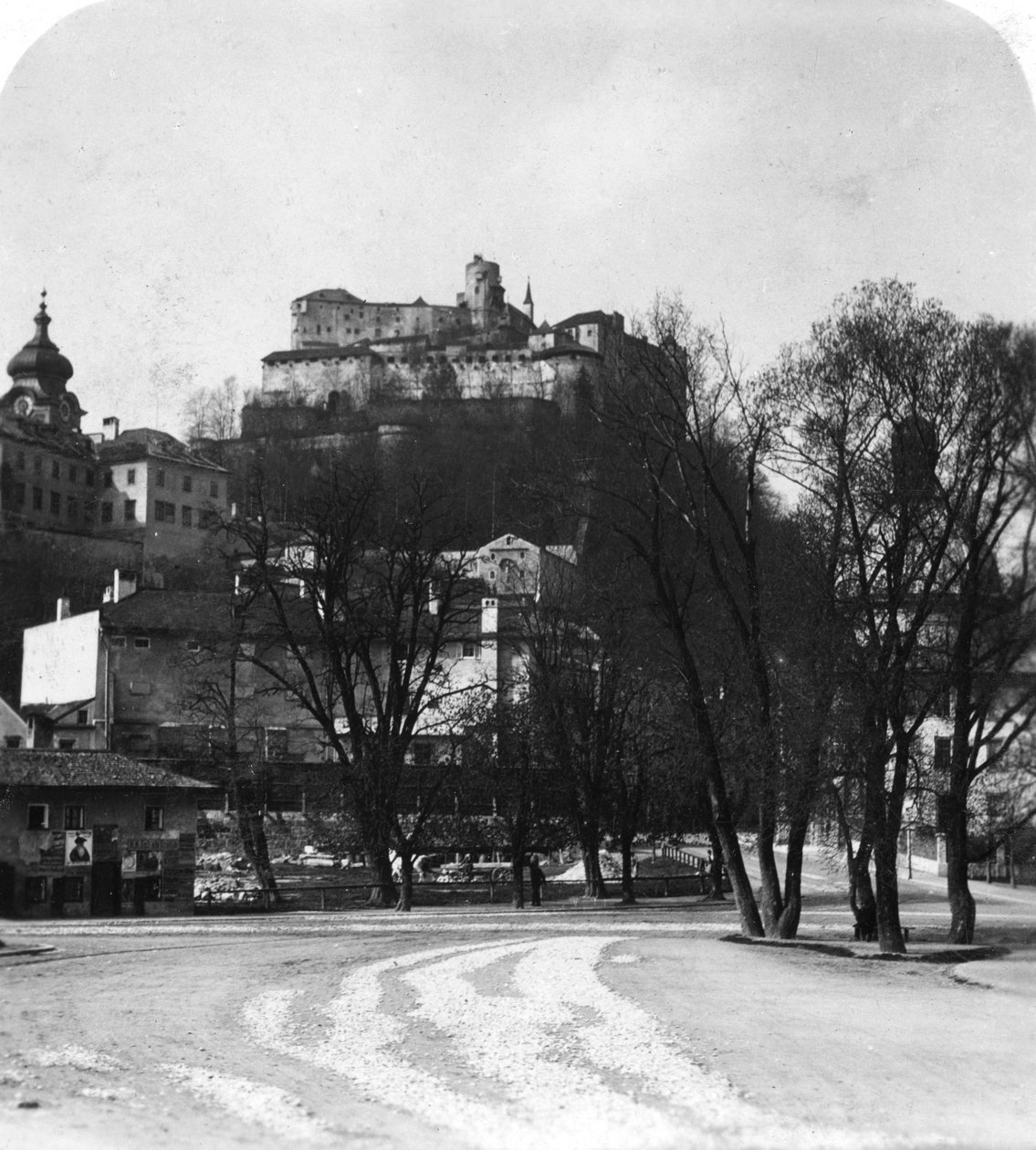 Hohensalzburg erőd, Salzburg, Ausztria, 1900-as évek. alkotó: Wurthle and Sons
