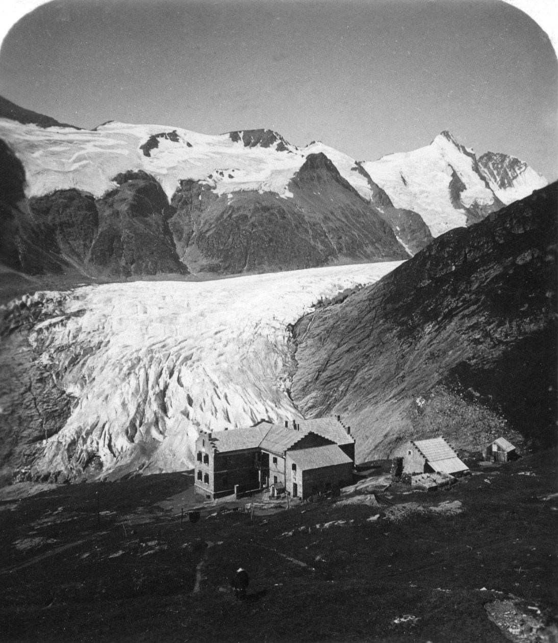 Glocknerhaus, Grossglockner, Ausztria, 1900-as évek. alkotó: Wurthle and Sons
