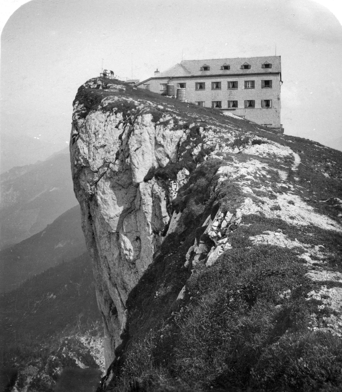 Szálloda a Schafberg-hegy tetején, Salzkammergut, Ausztria, 1900-as évek. alkotó: Wurthle and Sons