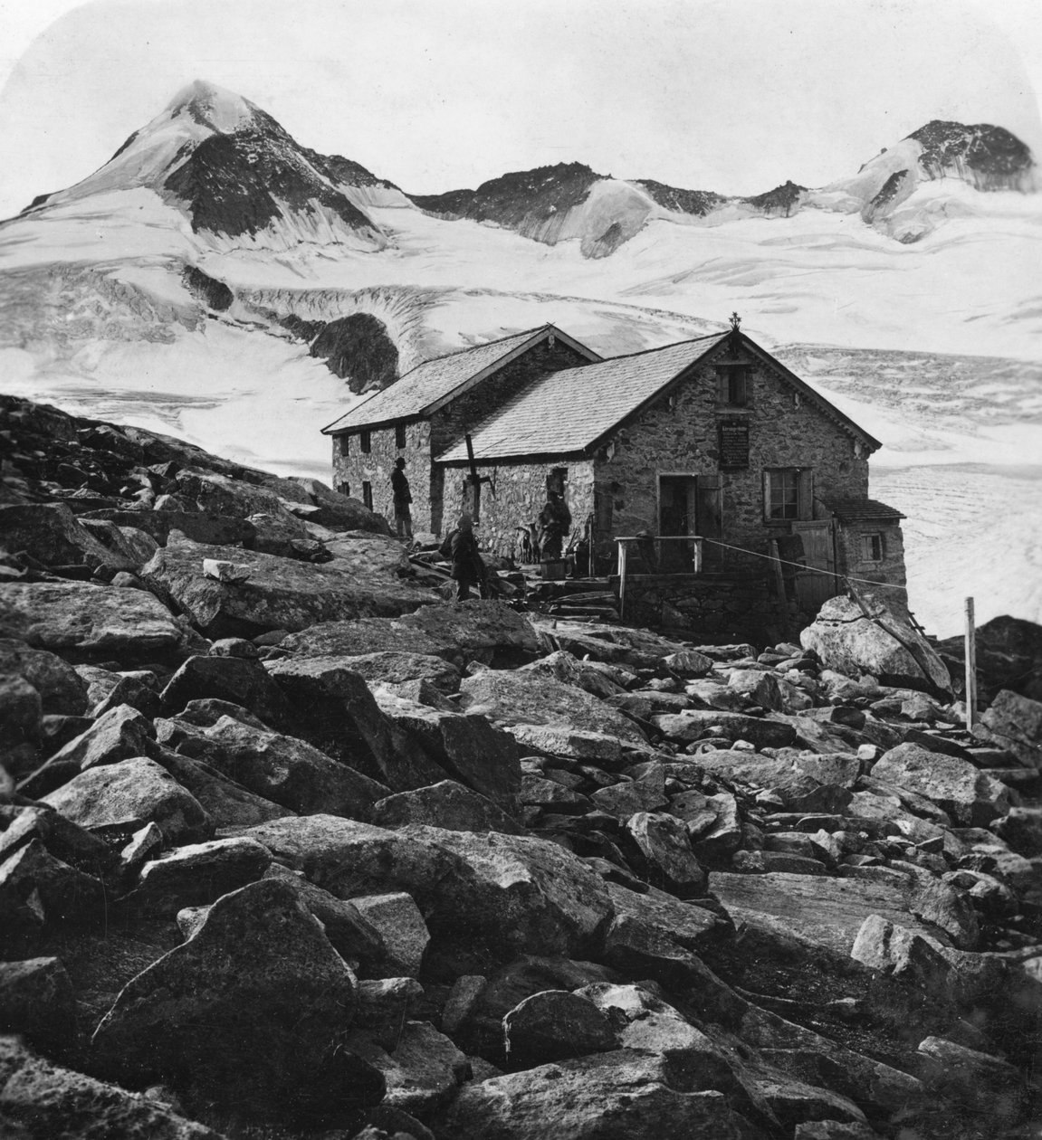 Kissinger kunyhó, Hohe Tauern, Ausztria, 1900-as évek. alkotó: Wurthle and Sons