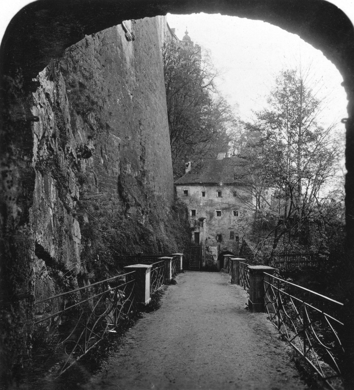 Sperrbogen, Hohensalzburg erőd, Salzburg, Ausztria, 1900 körül alkotó: Wurthle and Sons