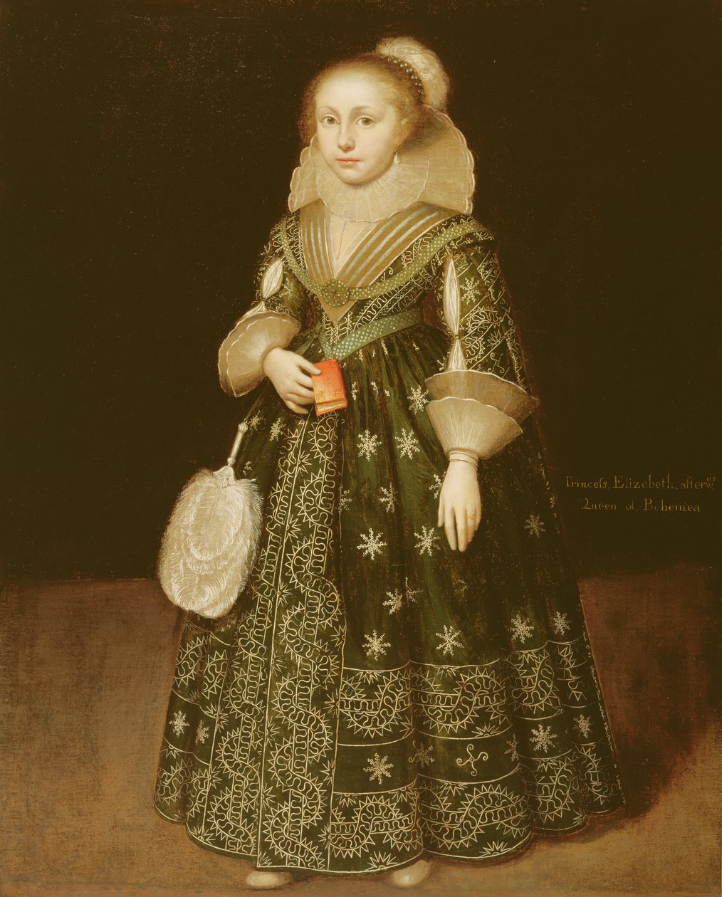 Egy fiatal lány portréja, akit hagyományosan Erzsébetnek, Csehország királynőjének mondanak (1596-1662) alkotó: Wybrand Simonsz. de Geest