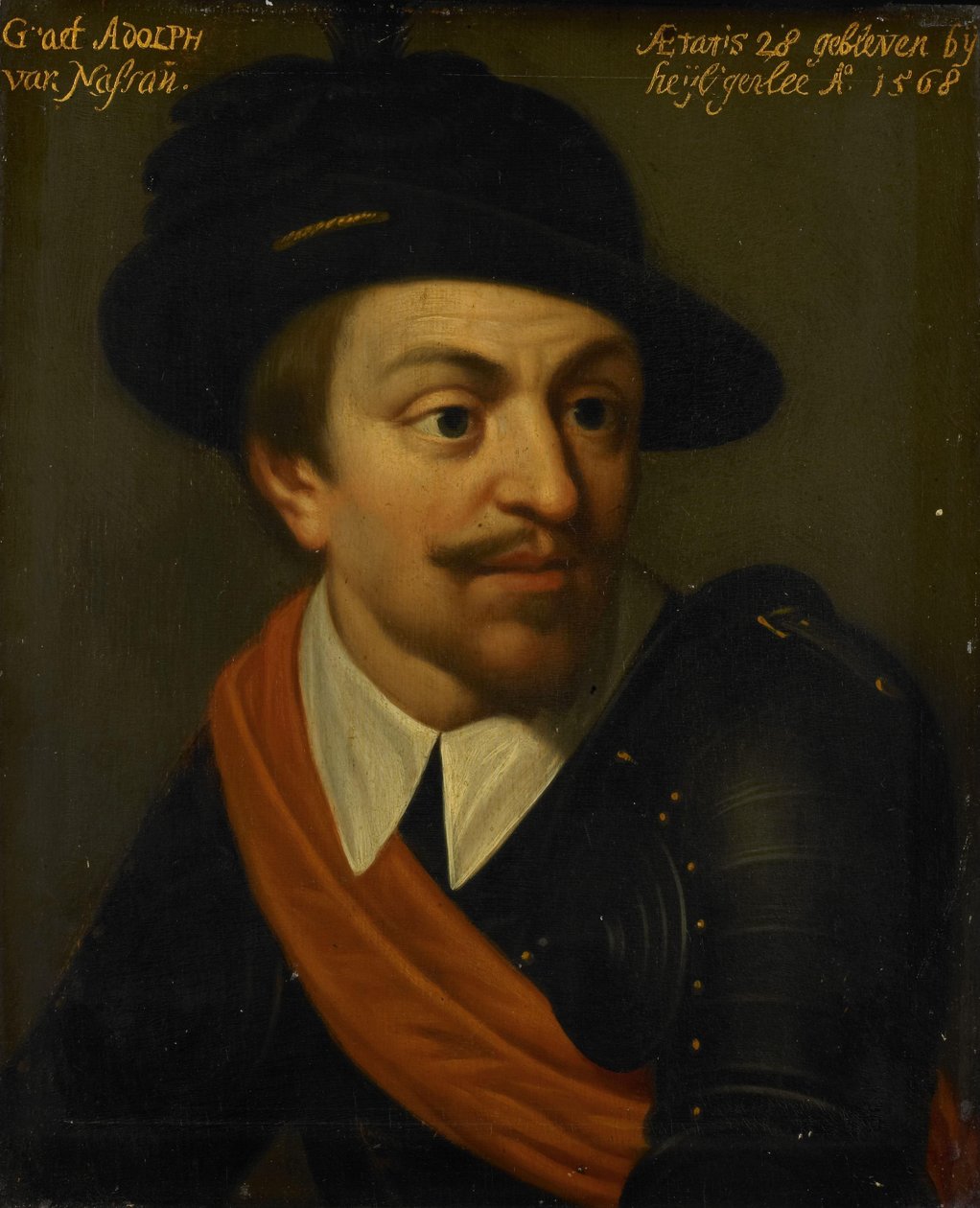 Adolf, Nassau grófjának portréja alkotó: Wybrand de Geest (I) (workshop of)