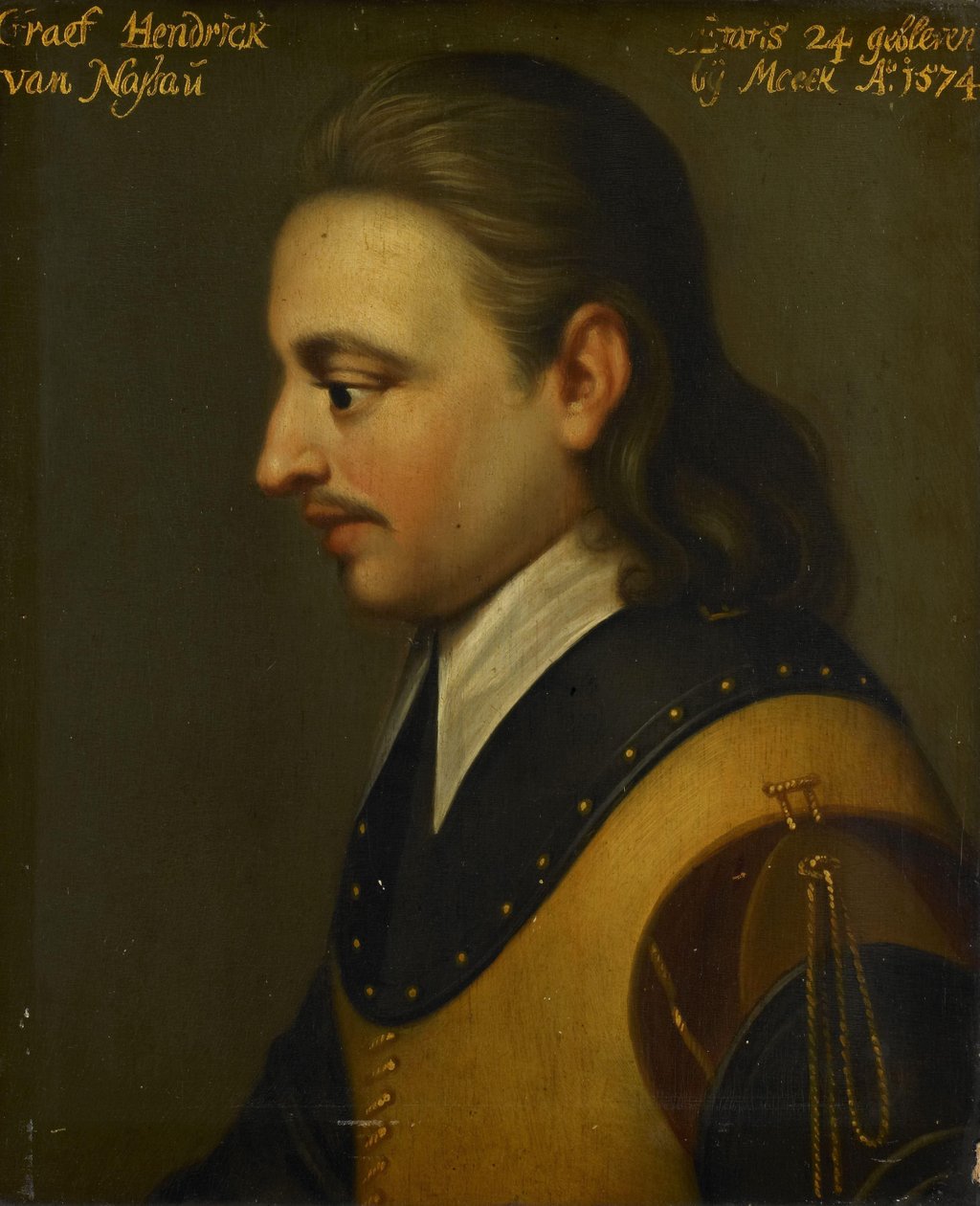 Hendrik, Nassau grófjának portréja alkotó: Wybrand de Geest (I) (workshop of)