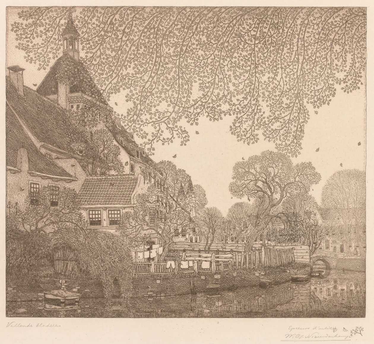Lehulló levelek, Amersfoort alkotó: Wynand Otto Jan Nieuwenkamp