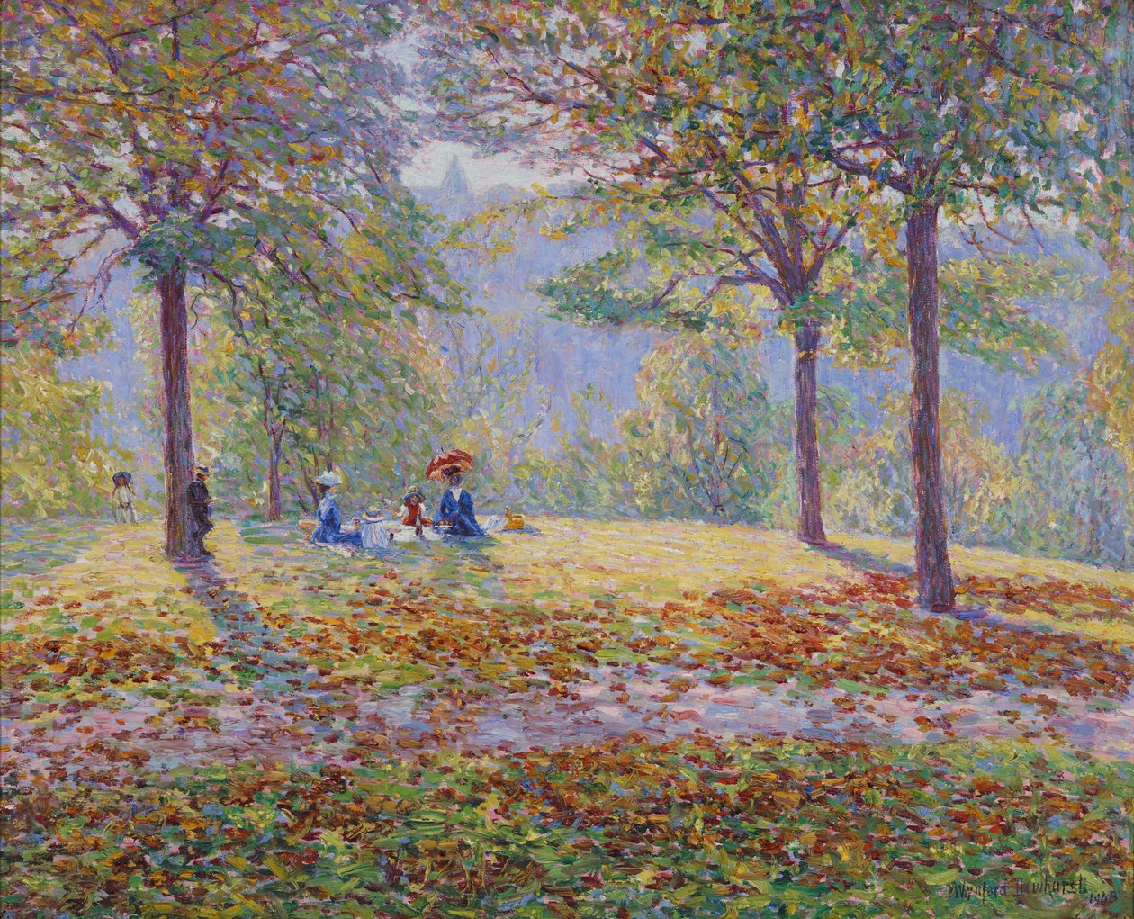 Piknik (olaj, vászon) alkotó: Wynford Dewhurst