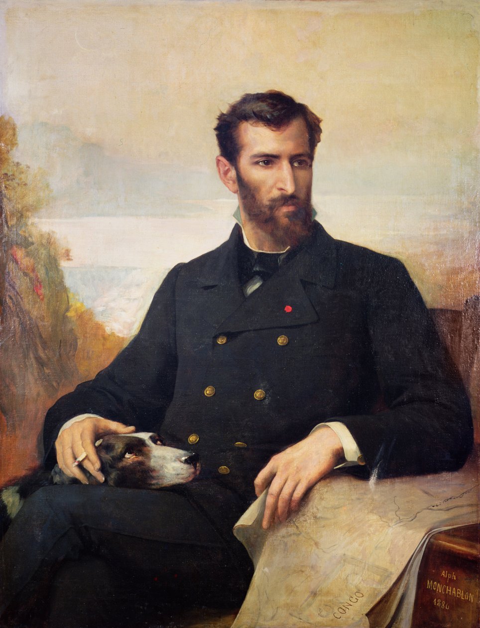 Pierre Savorgnan de Brazza (1852-1905) 1886 alkotó: Xavier Alphonse Monchablon