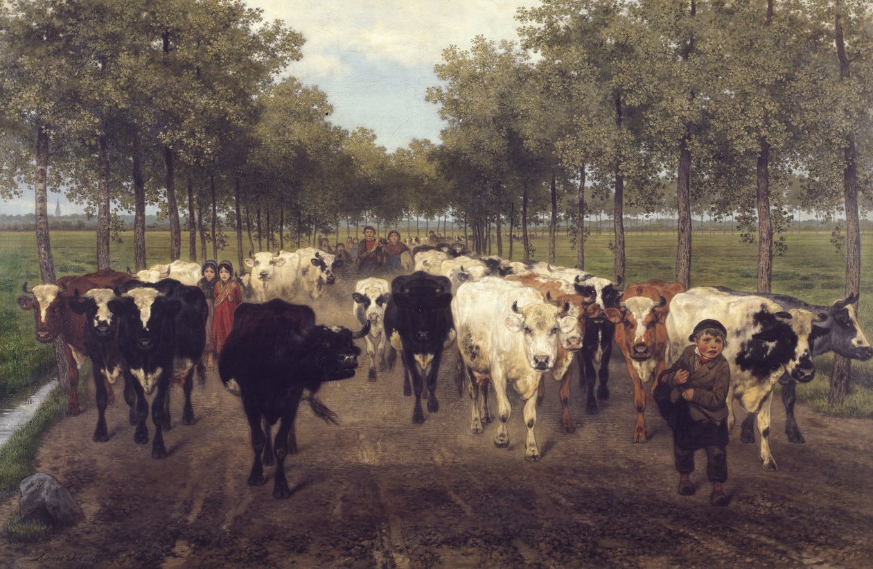 A Meersstraat Gentben alkotó: Xavier de Cock