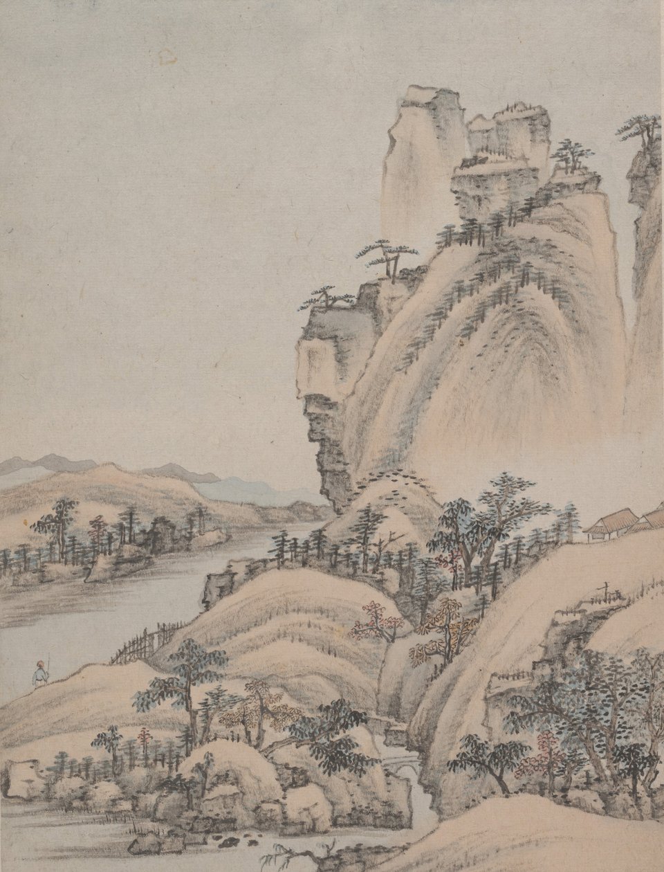Tájképek, 1668-ban. alkotó: Xiao Yuncong