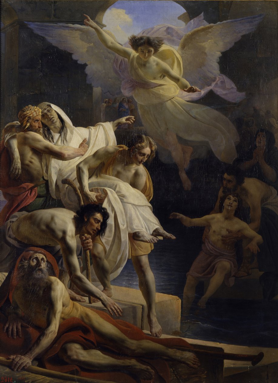 Gyógyulás a Siloám-tavánál, 1845 alkotó: Yakov Fyodorovich Kapkov