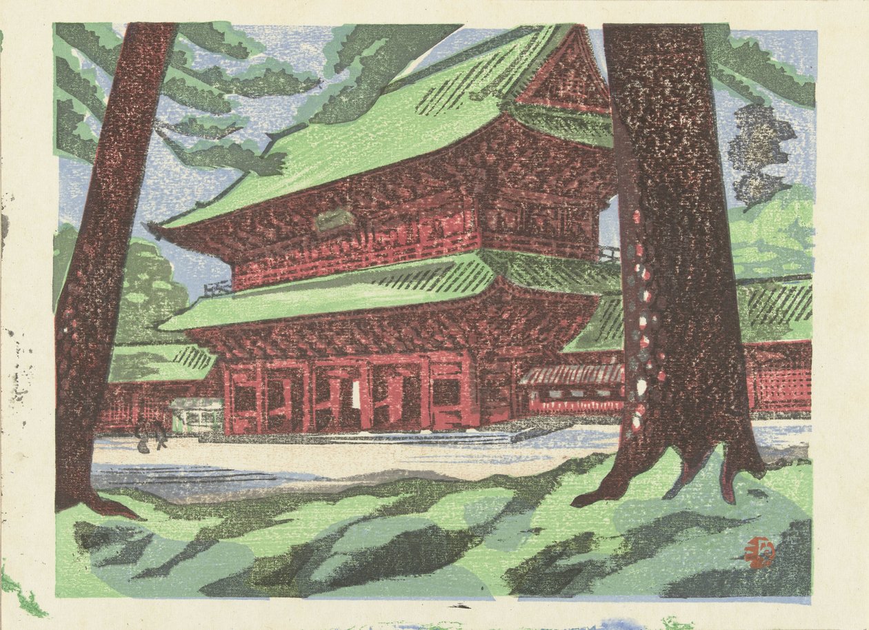 Zojoji templom Zojoji (templom) (cím az objektumon) Tokió emlékei (sorozat címe) Tokyo kaiko zue (sorozat címe) alkotó: Yamaguchi Gen