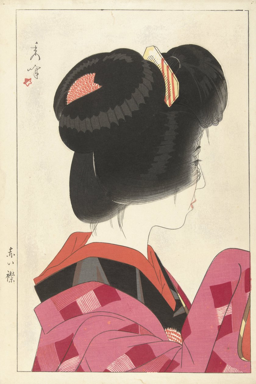 Piros gallér, 1928 alkotó: Yamakawa Shuho