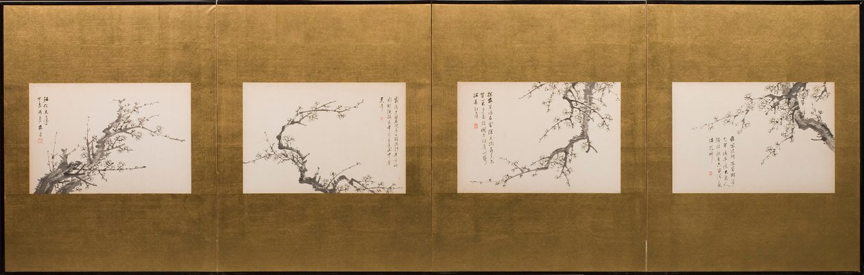 Prunus Blossoms alkotó: Yamamoto Baiitsu