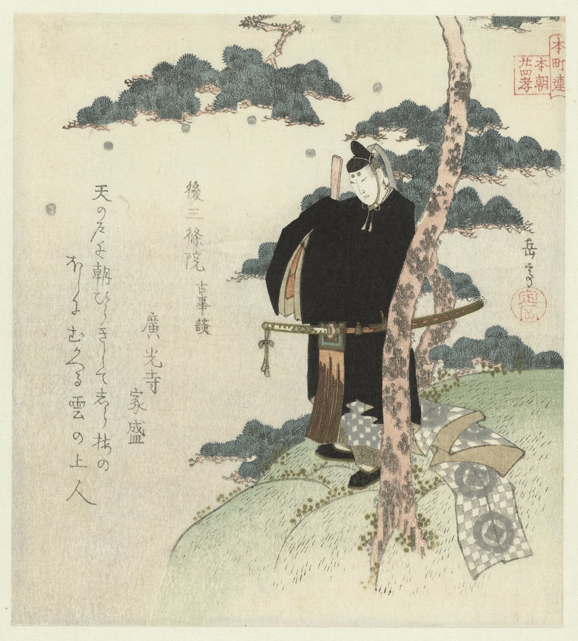 Huszonnégy japán példa a gyermeki jámborságra a Honchôren számára (sorozat címe) alkotó: Yashima Gakutei