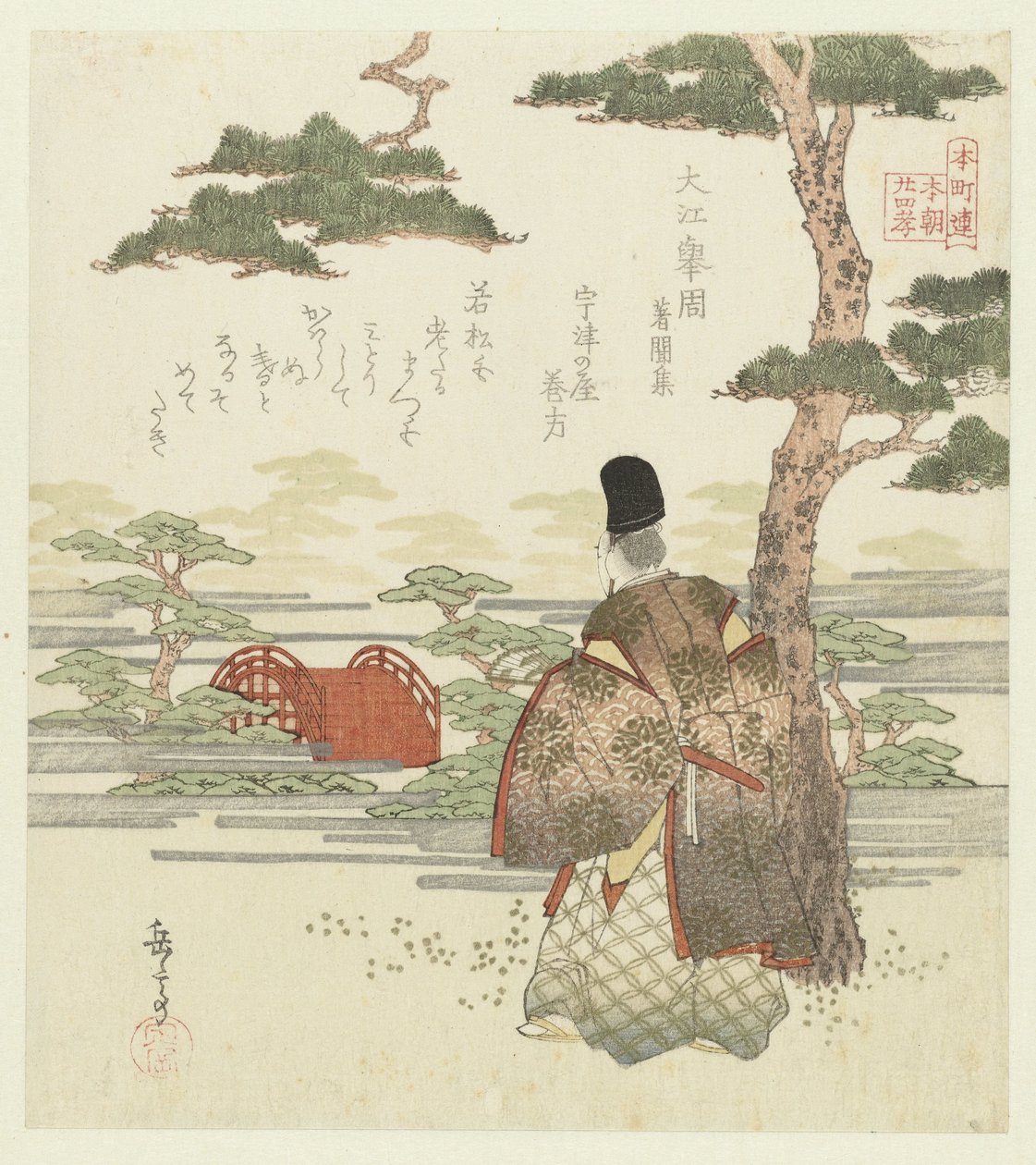 Huszonnégy japán példa a gyermeki jámborságra a Honchôren számára (sorozat címe) alkotó: Yashima Gakutei
