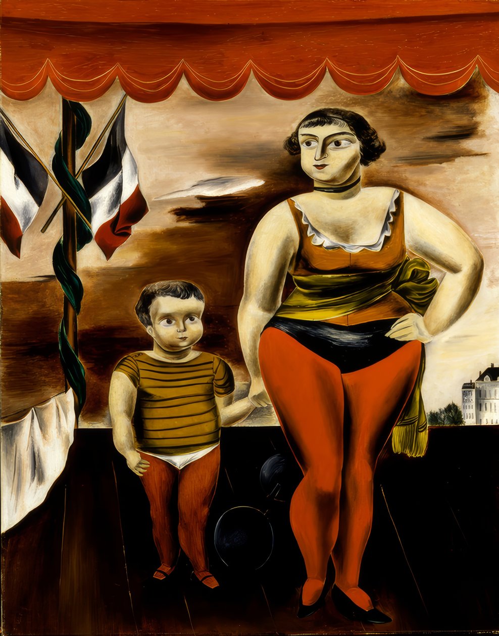 Erős nő és gyermek alkotó: Yasuo Kuniyoshi