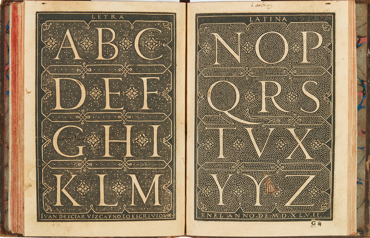Subtilissima összeállítás, Orthographia pratica címmel, 1548. alkotó: Yciar