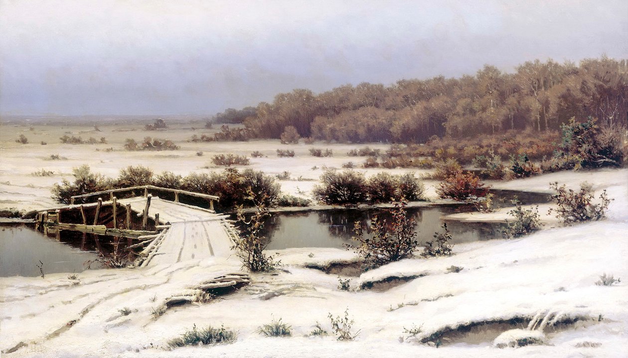 Korai hó, 1883. alkotó: Yefim Yefimovich Volkov