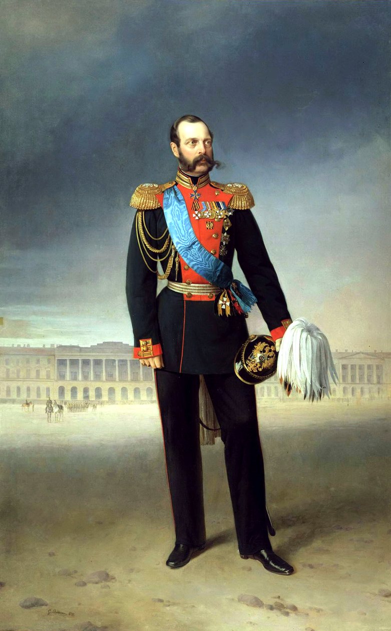 Sándor császár portréja, 1818-1881, 1875. alkotó: Yegor Bottman