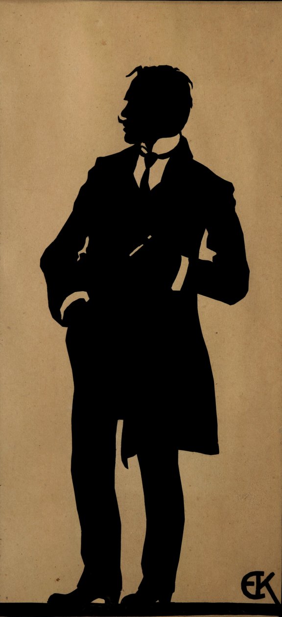 Jurgis Baltrusaitis költő portréja 1873-1944, 1910-es évek. alkotó: Yelisaveta Sergeyevna Kruglikova