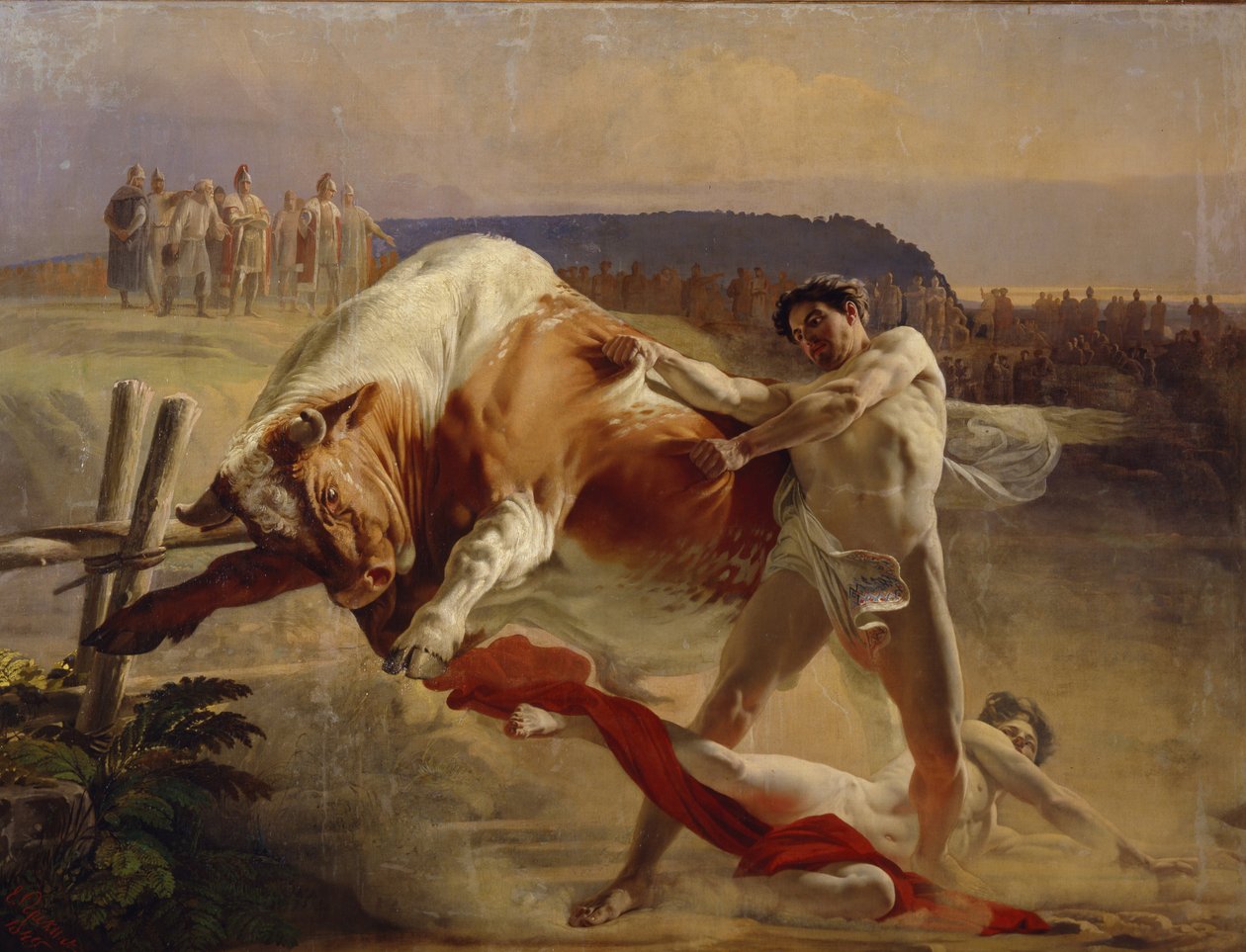 Yan Usmovets erőpróbája, 1849 alkotó: Yevgraf Semyonovich Sorokin