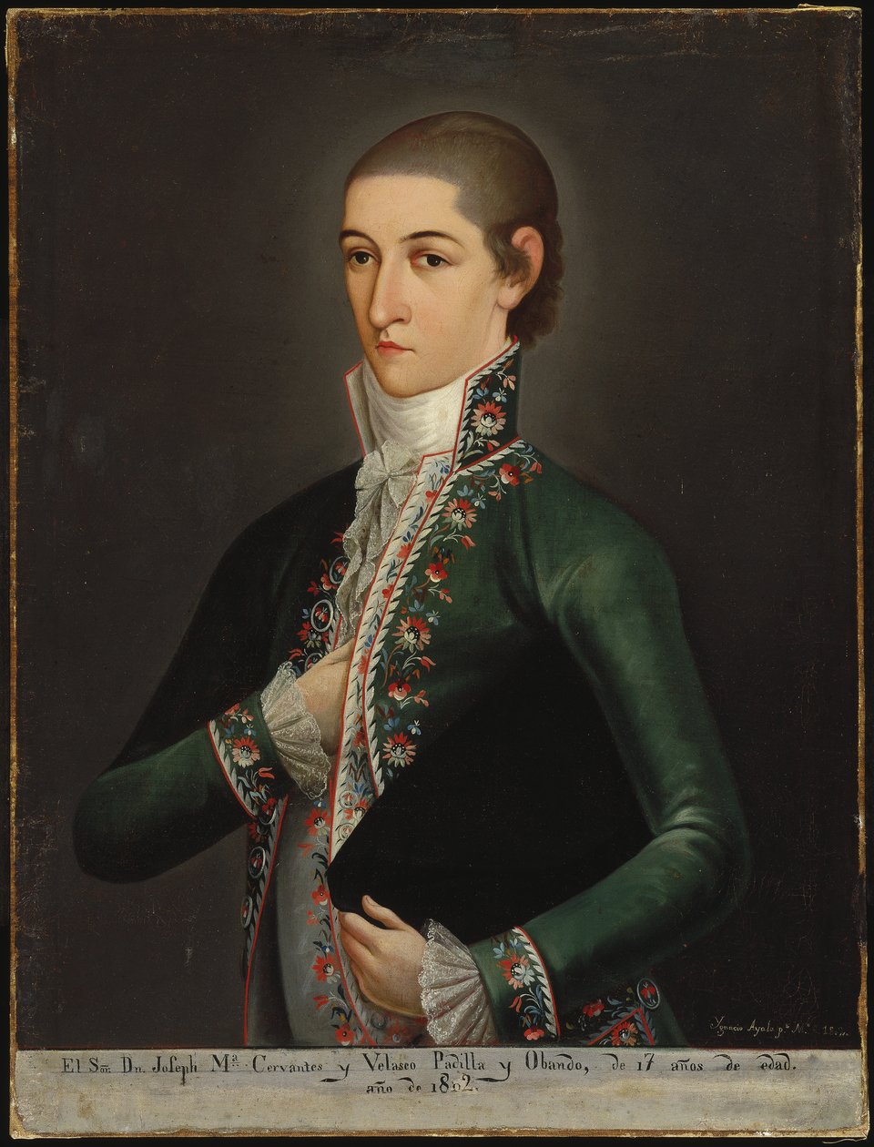 Don Jose Maria Cervantes és Velasco Padilla y Obando, 1802 alkotó: Ygnacio Ayala