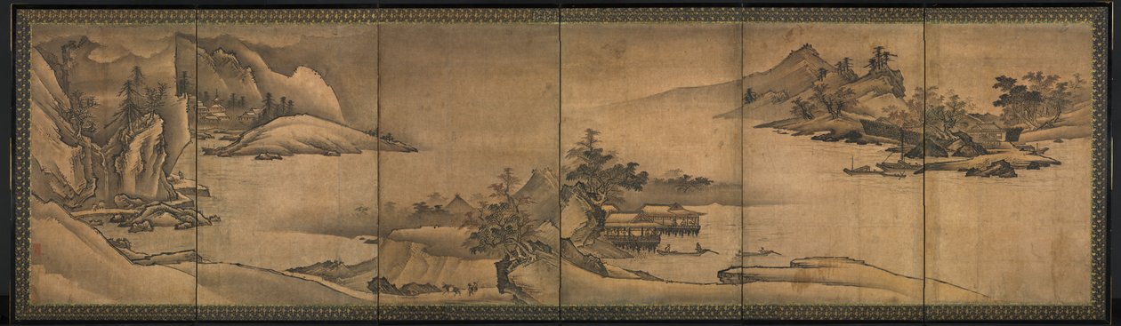 A négy évszak tája alkotó: Yi Sumun (Korean, b. c. 1404)
