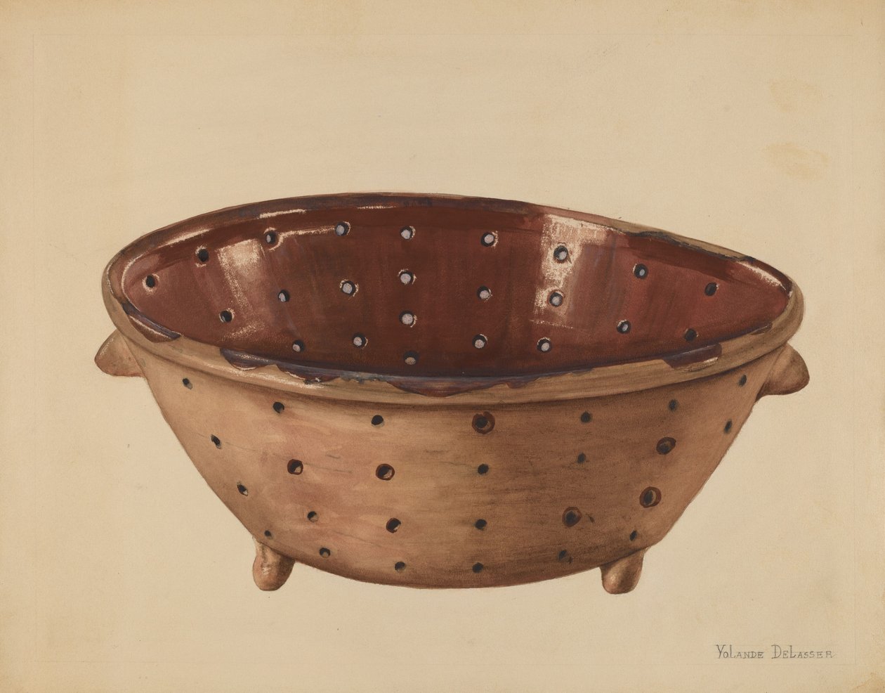 Colander, c. 1936. alkotó: Yolande Delasser