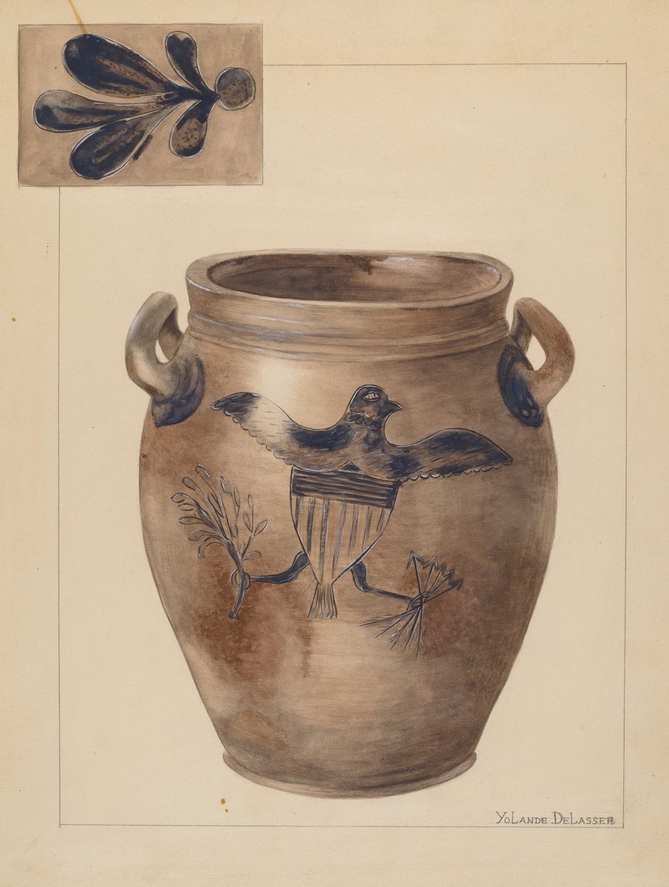 Crock, 19351942. alkotó: Yolande Delasser
