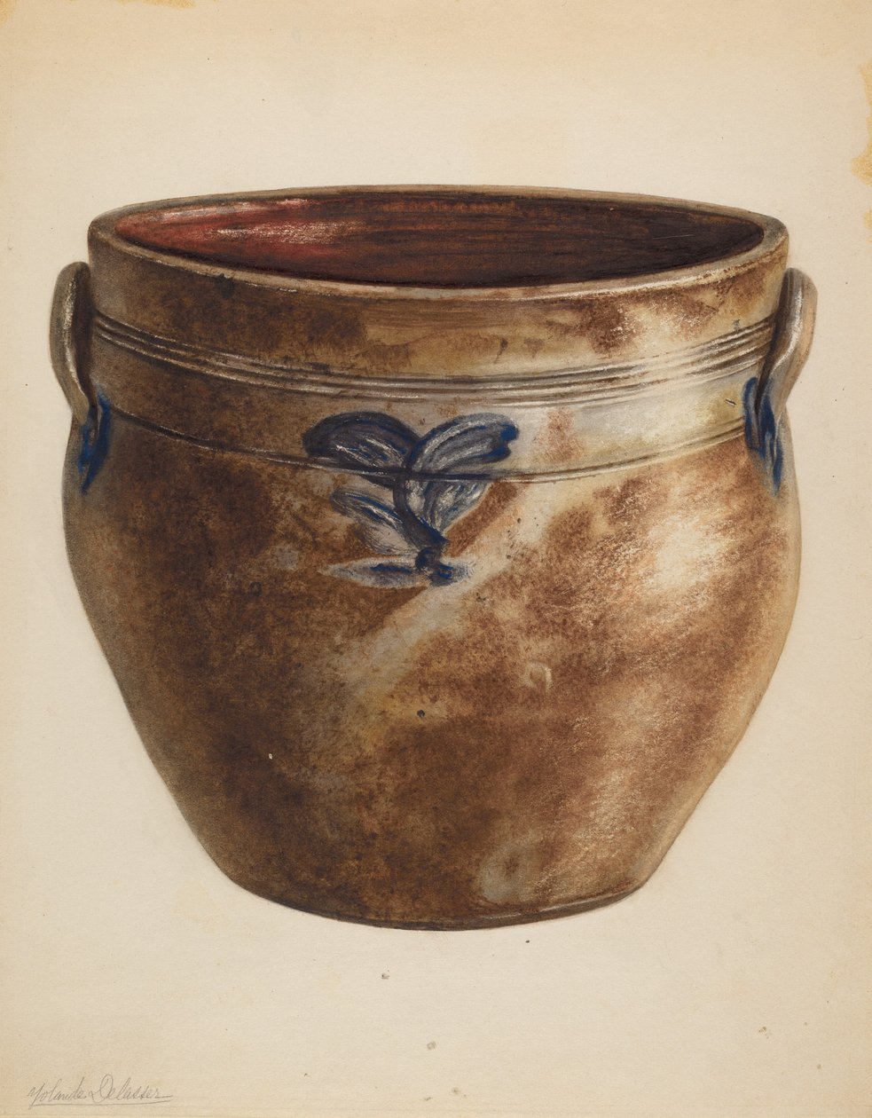Crock, c. 1937. alkotó: Yolande Delasser