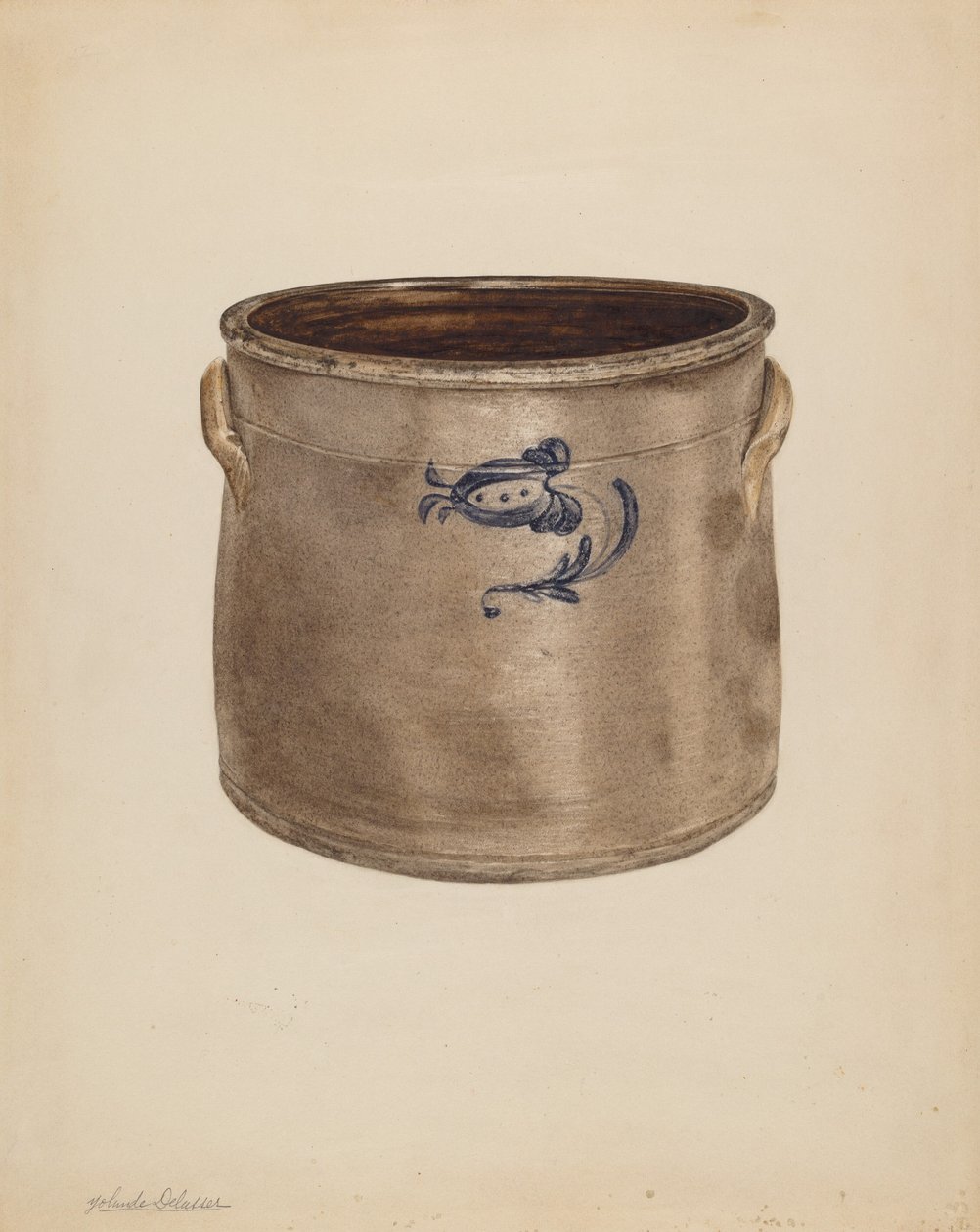 Crock, valószínűleg 19371938. alkotó: Yolande Delasser