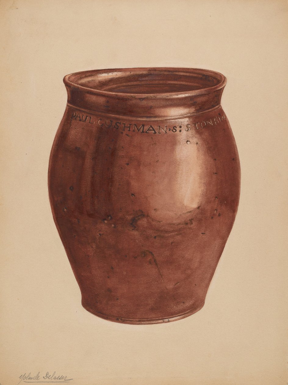 Jar, c. 1937. alkotó: Yolande Delasser