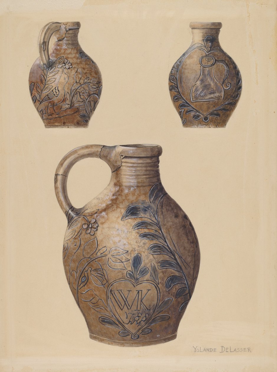 Kancsó, c. 1938. alkotó: Yolande Delasser