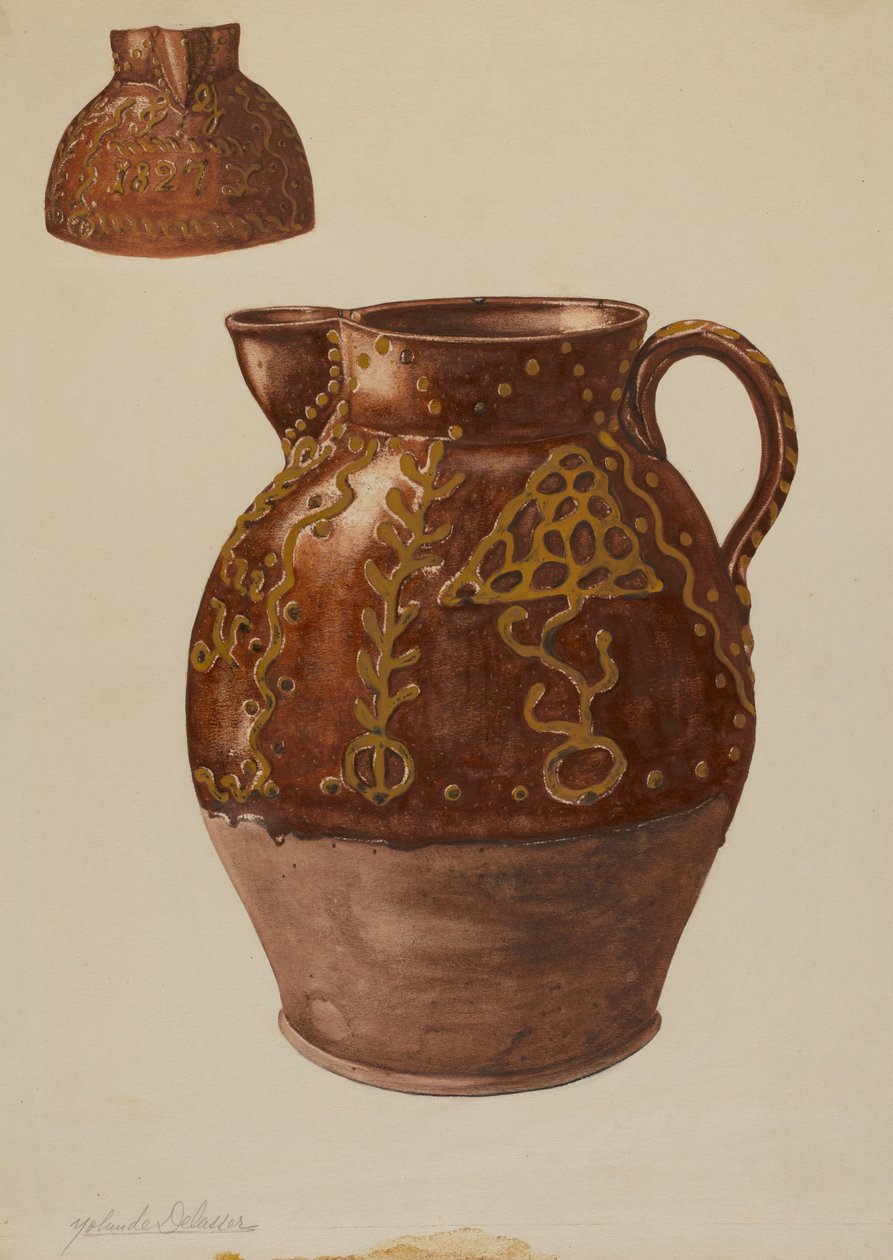 Pa. Német Kancsó, c. 1937. alkotó: Yolande Delasser