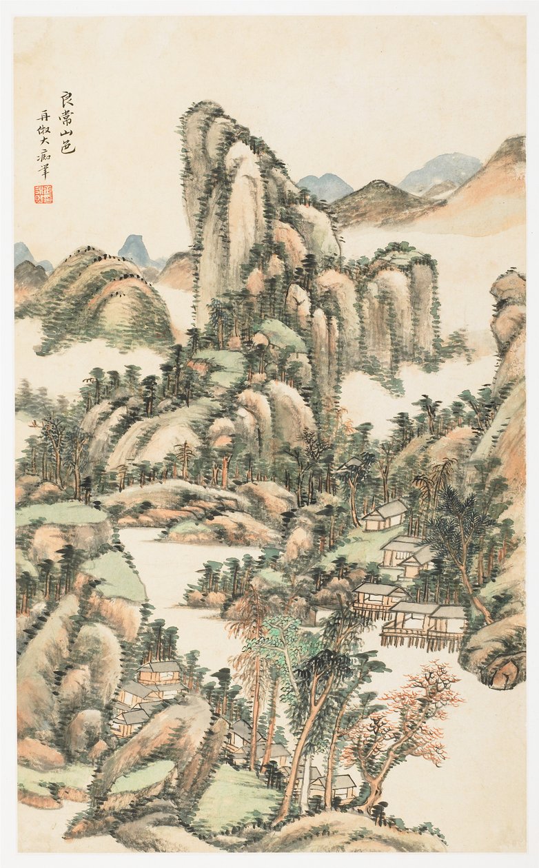 Mountain Color a Liangchang hegyen, egy 12 leveles albumból alkotó: Yongxi Jin