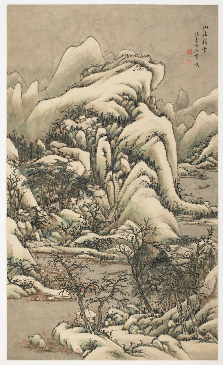 Hó a Mountain Villában, egy 12 leveles albumból alkotó: Yongxi Jin