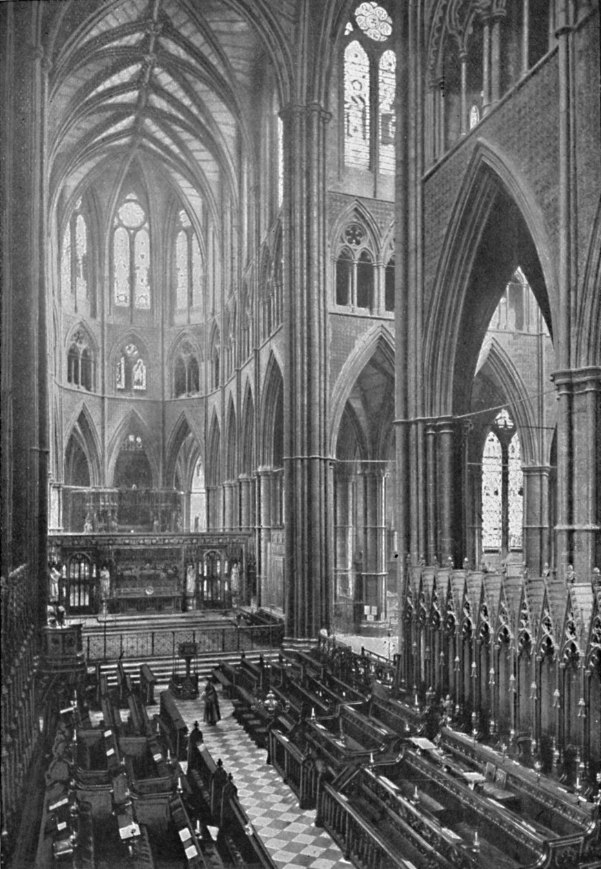 The Choir and Apse, Westminster Abbey, 1902 alkotó: York and Son