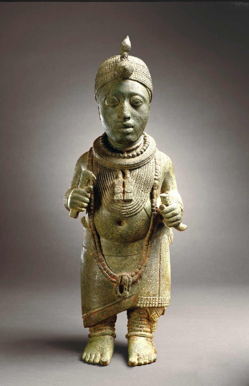 Egy Oni figurája, Ife (cink sárgaréz), c. 14. sz. alkotó: Yoruba Culture